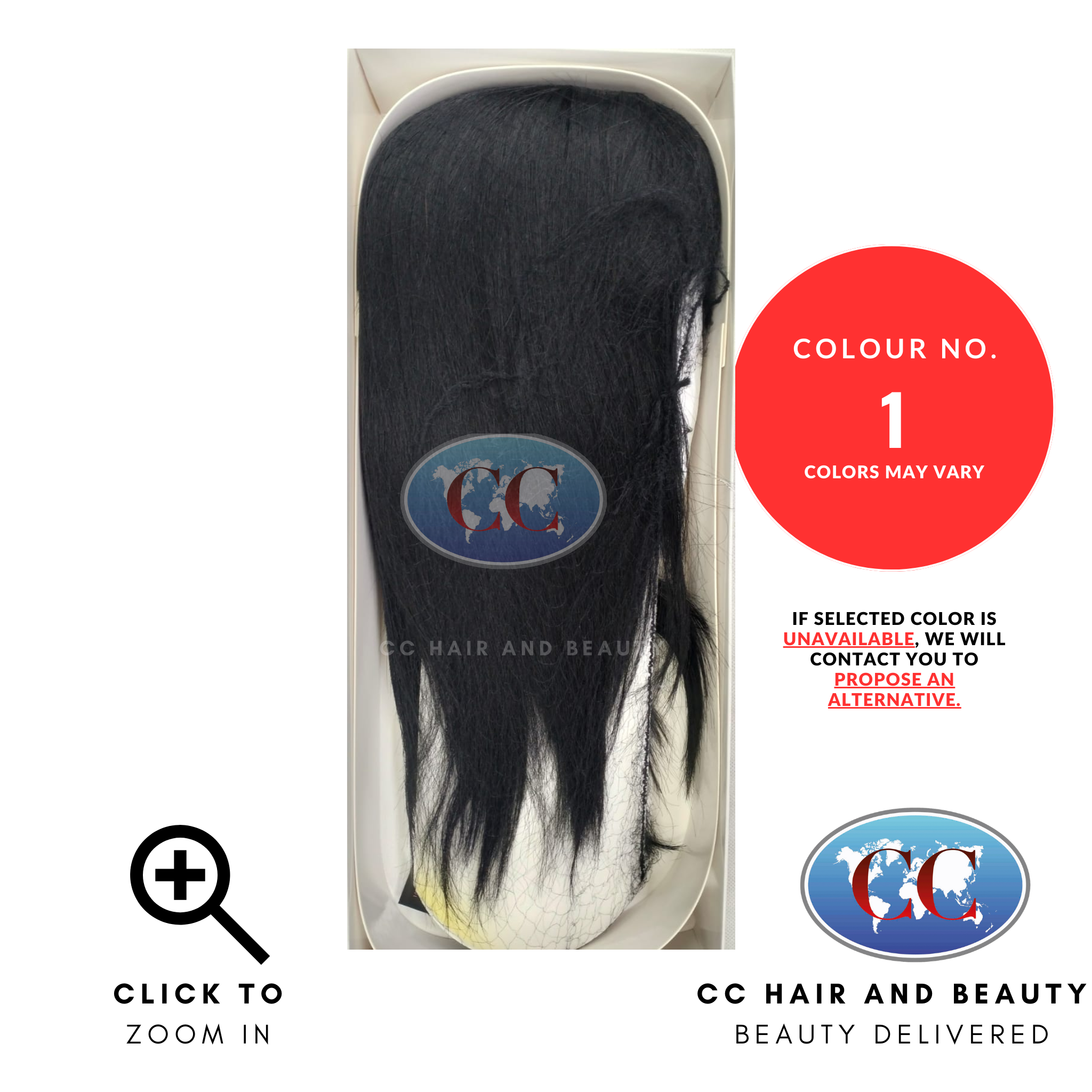 Sleek Human Hair Wig Fashion - Platinum Wig-Colour 1