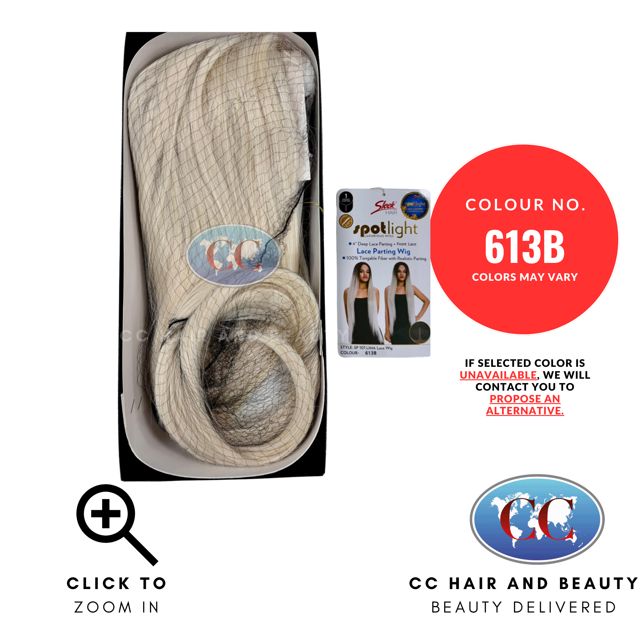 Sleek Spotlight 101 Lace Wig-LIMA-Colour 613B