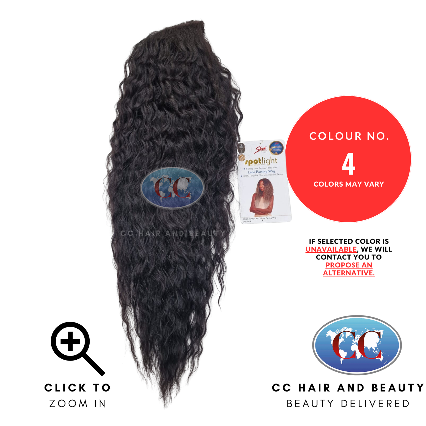 Sleek Synthetic Hair Spotlight Luxurious Wig - Atty Wig-Colour 4