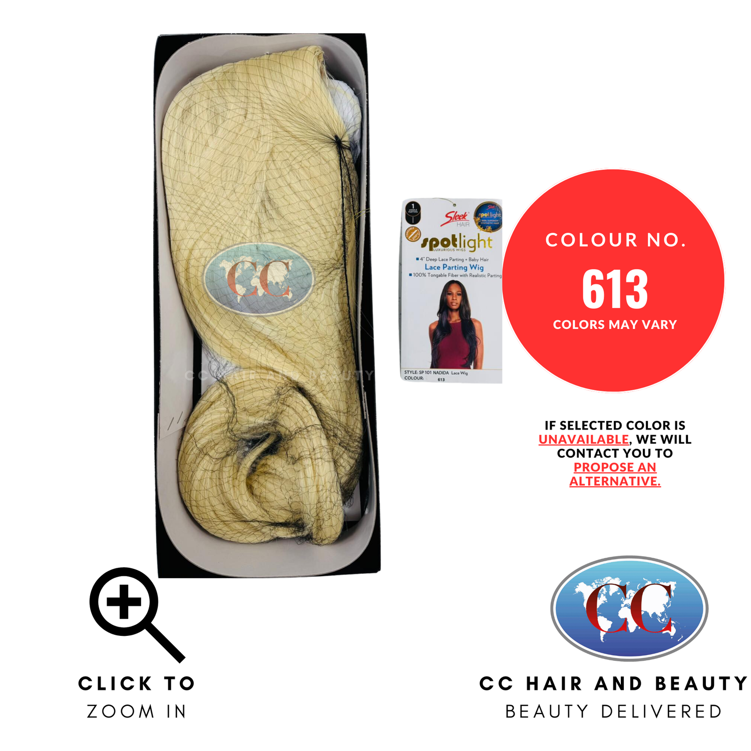 Sleek Synthetic Hair Spotlight Luxurious Wig - Nadida-Colour 613