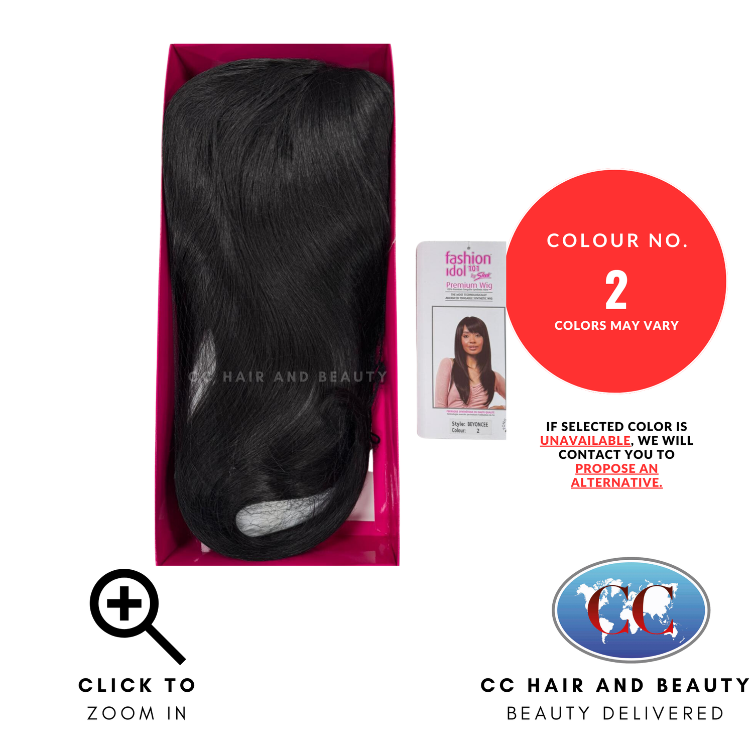 Sleek Synthetic Hair Wig Fashion - Beyonce-Colour 2