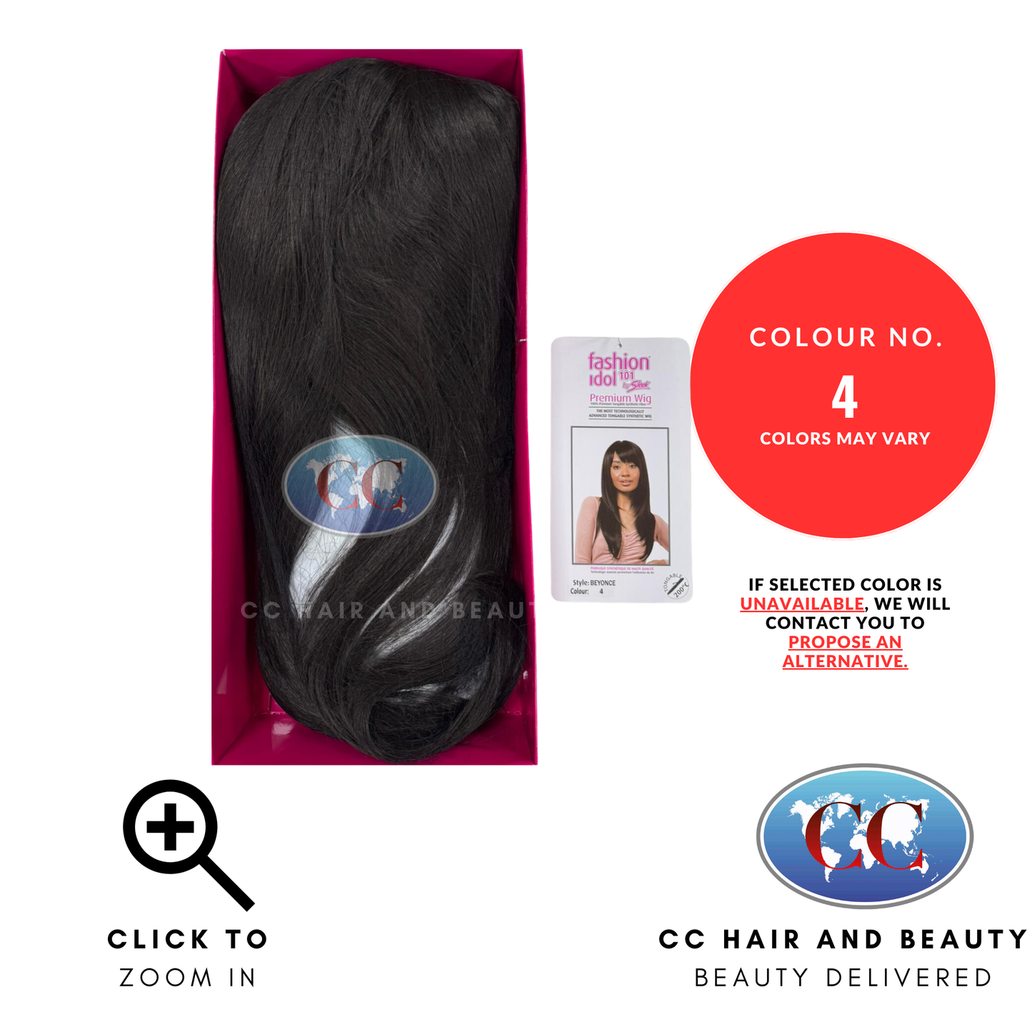 Sleek Synthetic Hair Wig Fashion - Beyonce-Colour 4