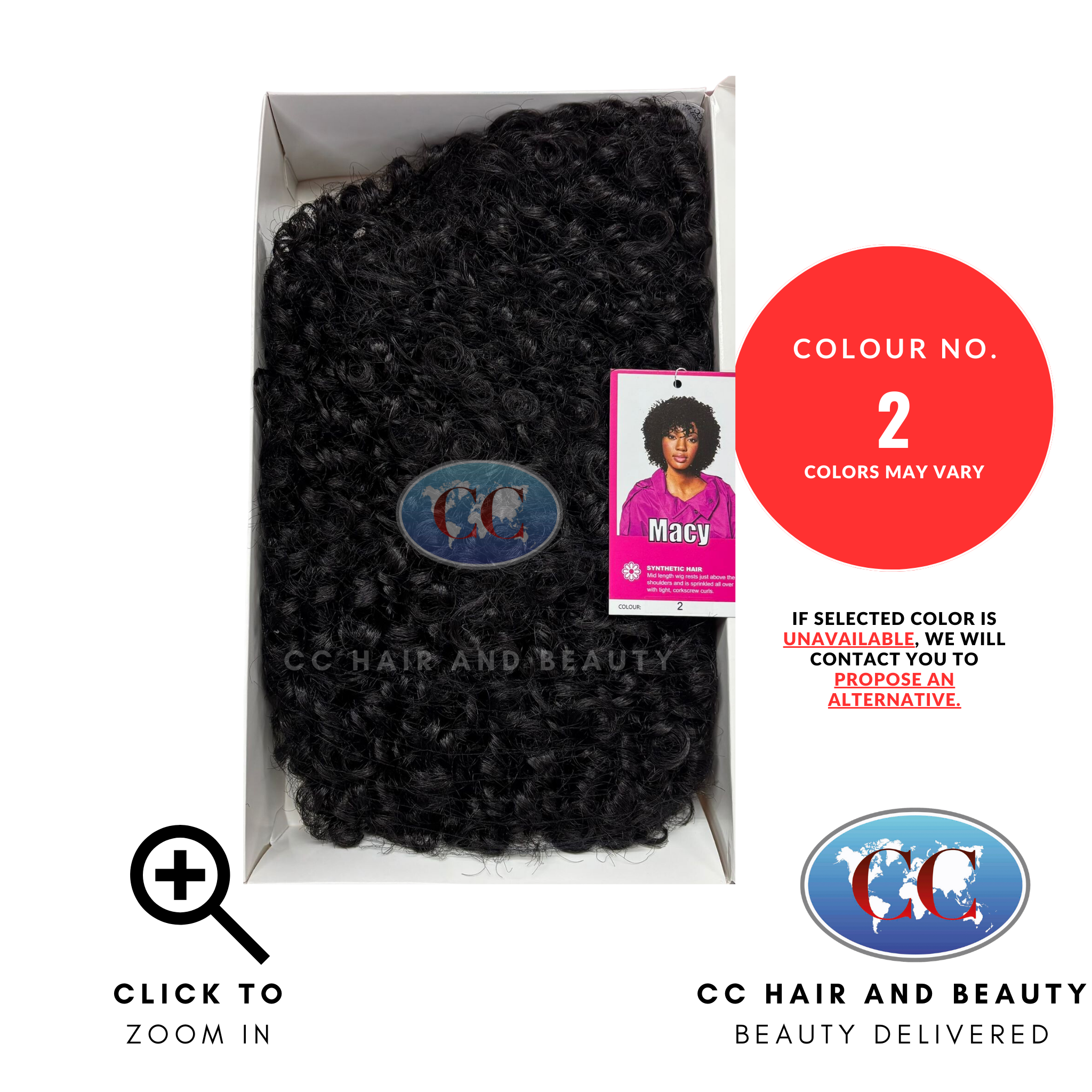 Sleek Synthetic Hair Wig Fashion - Macy-Colour 2