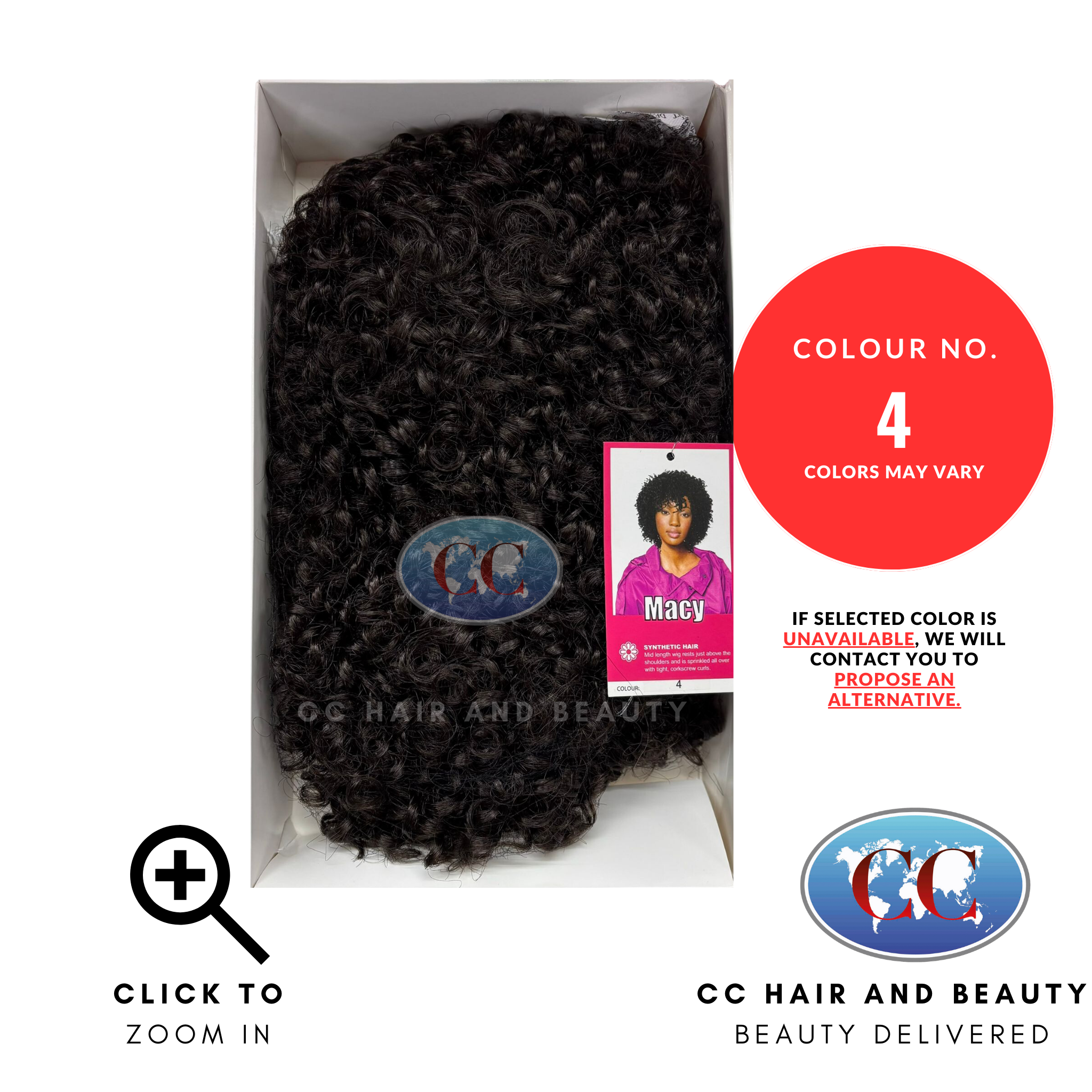 Sleek Synthetic Hair Wig Fashion - Macy-Colour 4