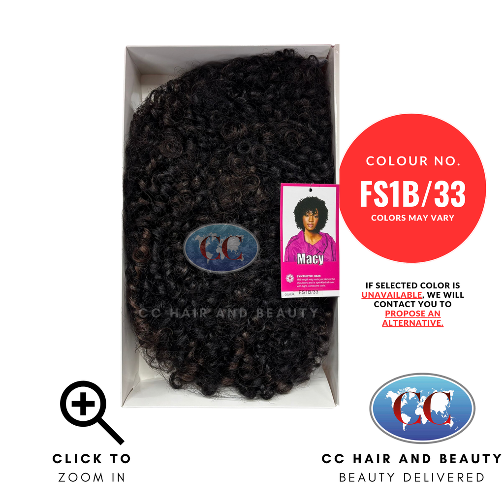 Sleek Synthetic Hair Wig Fashion - Macy-Colour FS1B/33