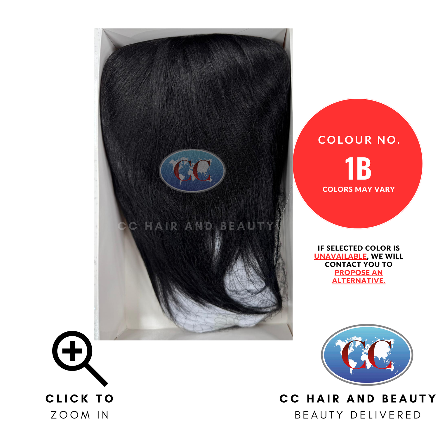 Sleek Synthetic Hair Wig Fashion - Nia-Colour 1B