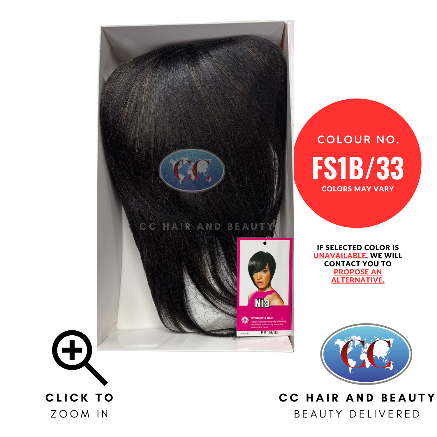 Sleek Synthetic Hair Wig Fashion - Nia | CC Hair & Beauty UK – CC Hair ...