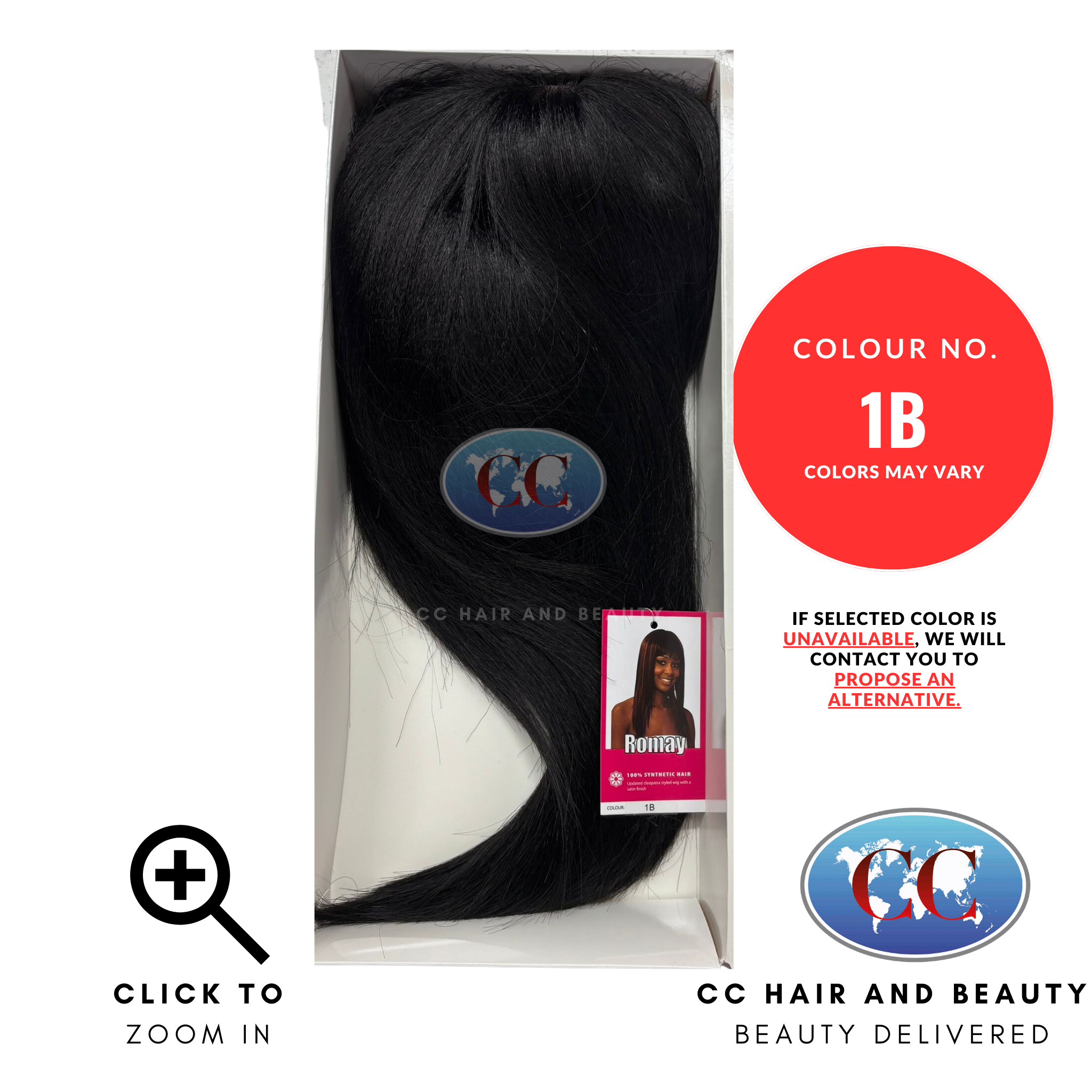 Sleek Synthetic Hair Wig Fashion - Romay