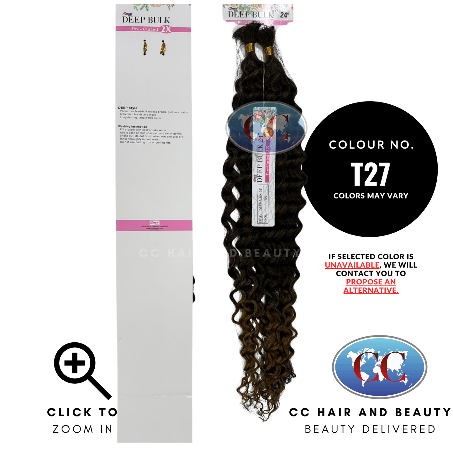 Smart Braid Pre-Curled - Deep Bulk  24"- T27