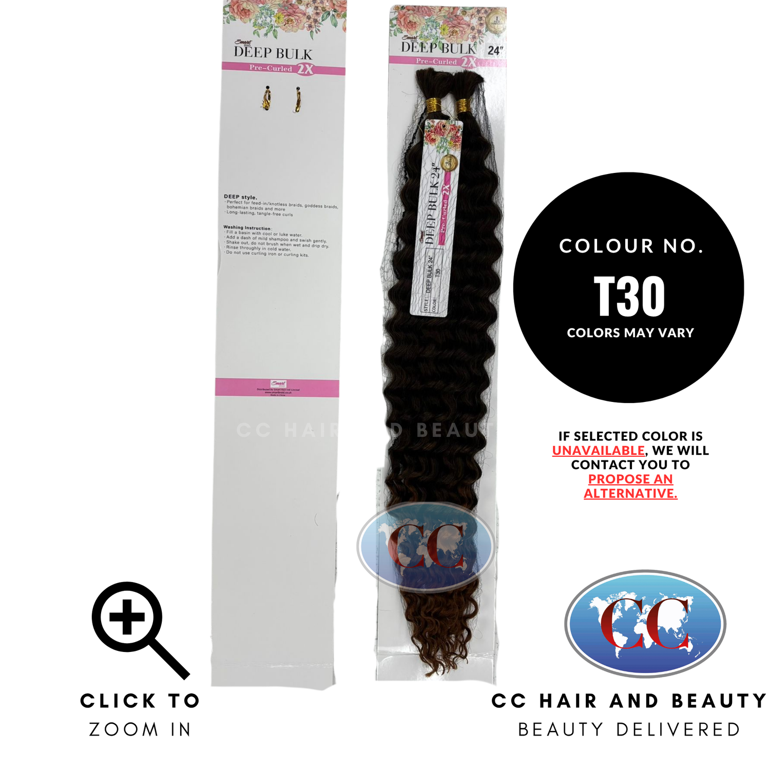 Smart Braid Pre-Curled - Deep Bulk  24"-T30