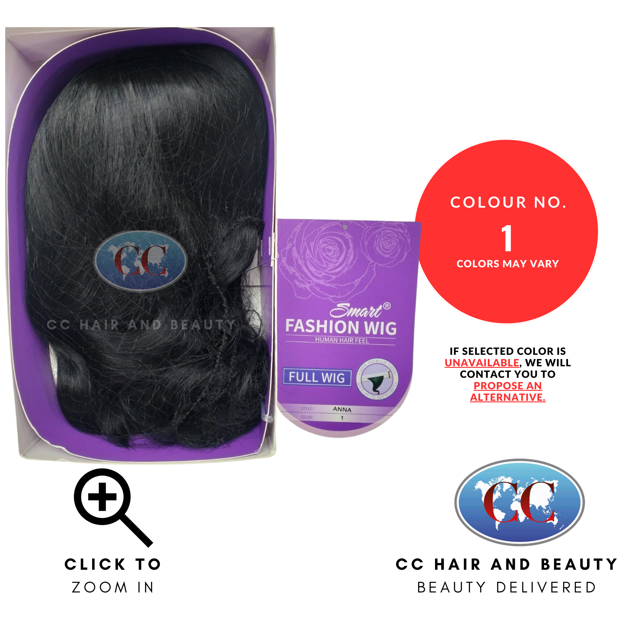 Smart Fashion Human Hair Feel Syn Wig - Anna