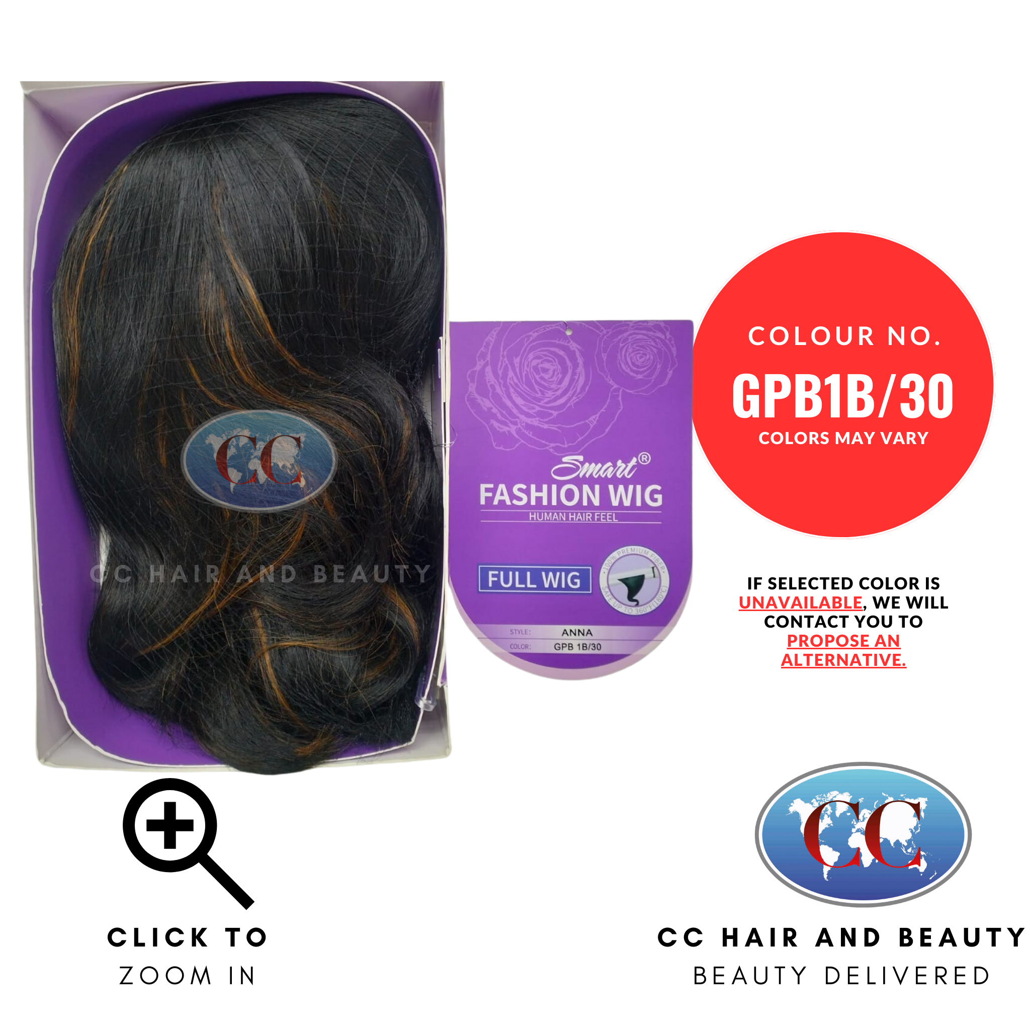 Smart Fashion Human Hair Feel Syn Wig - Anna