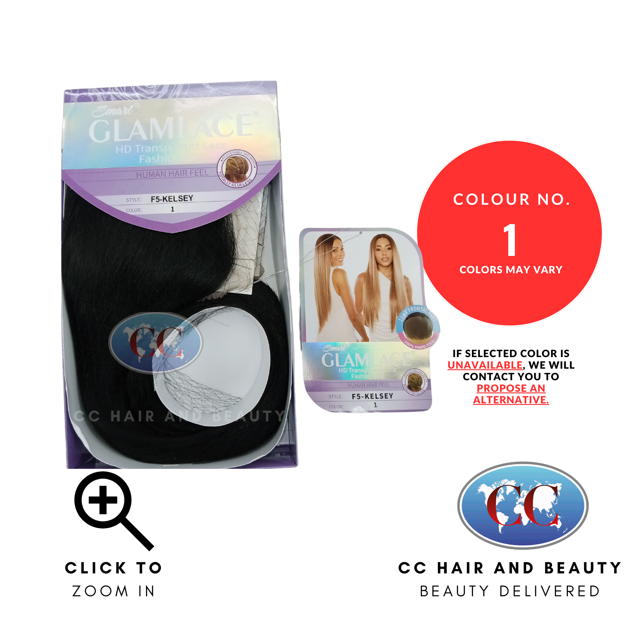 Smart Glamlace HD Transparent 13x5 Lace Fashion Wig Kelsey-colour 1