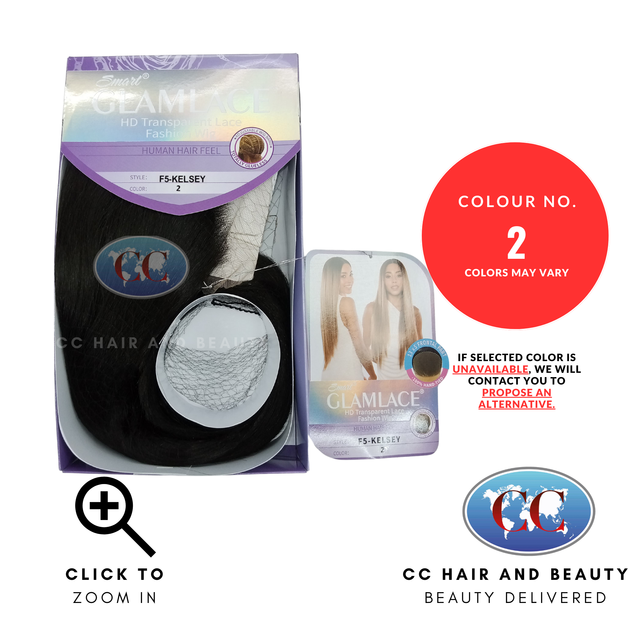 Smart Glamlace HD Transparent 13x5 Lace Fashion Wig Kelsey-colour 2