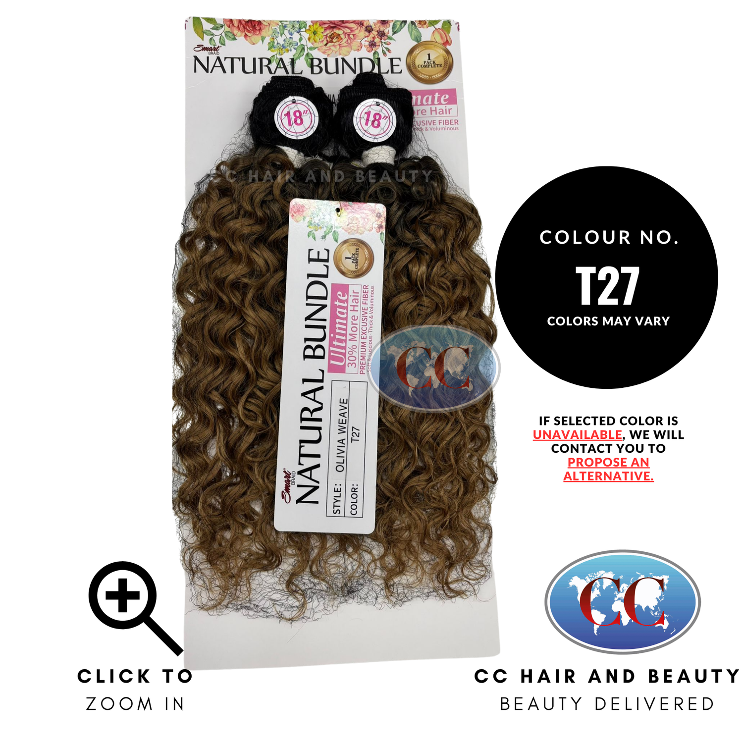 Smart Natural - 2X Olivia Weave 18" - T27