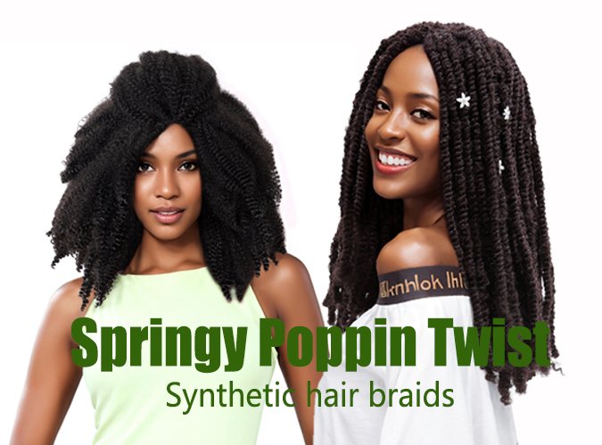Sleek Noble Gold Synthetic 3X Springy Poppin Twist Braid 16"20"