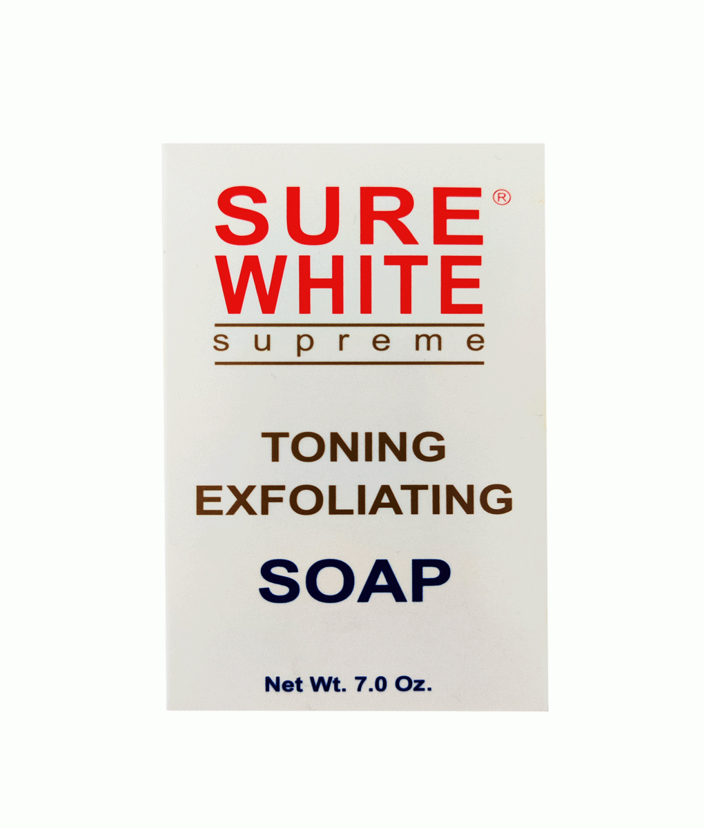 Sure White Toning Exfoliating Soap 7.0oz