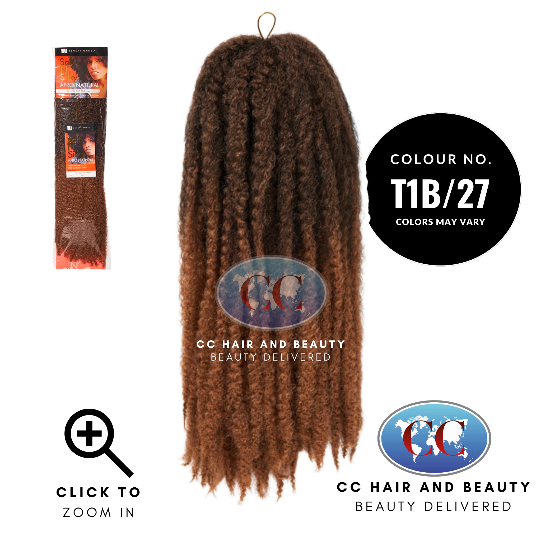 Soft N Silky Afro Natural Twist Braid-Colour T1B/27