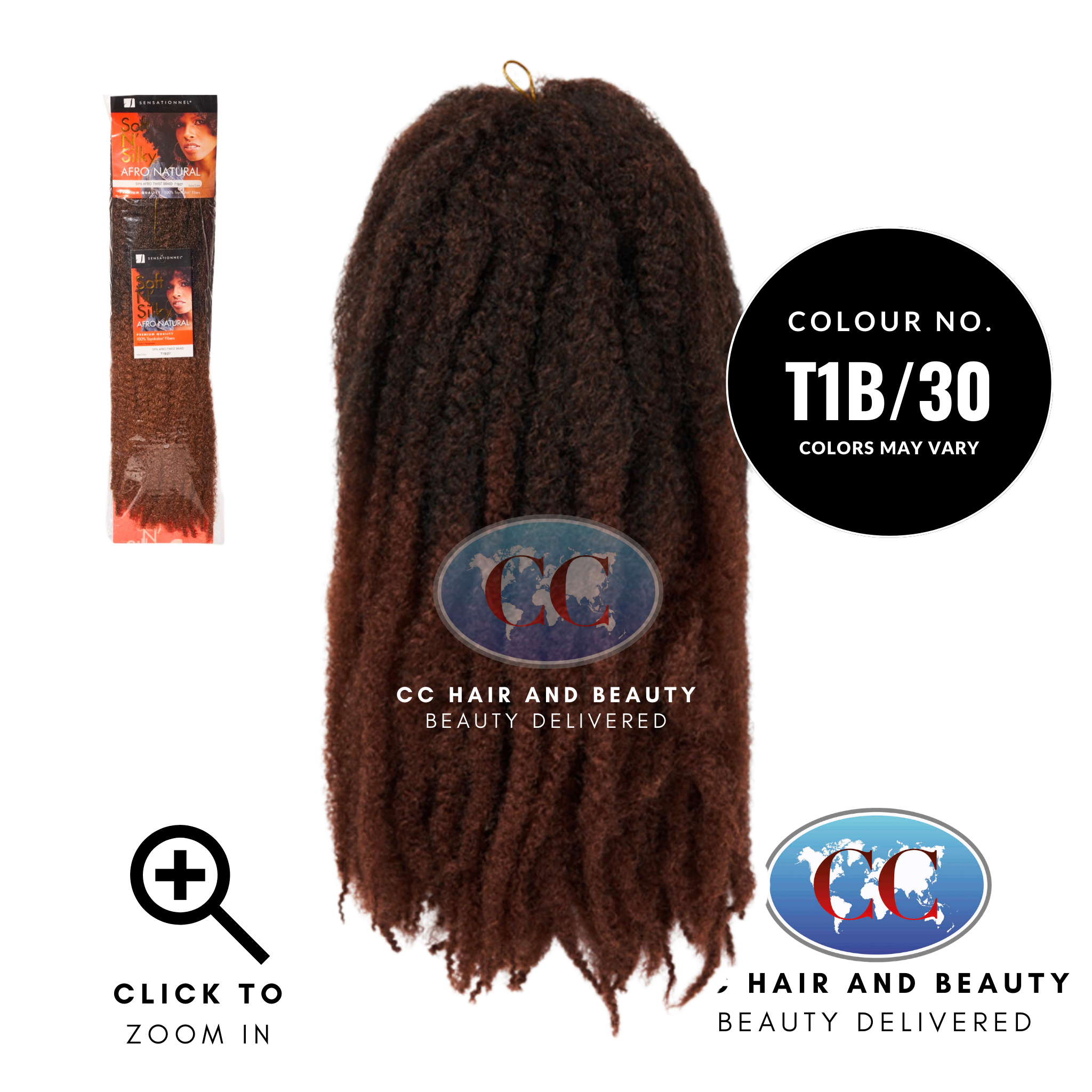 Soft N Silky Afro Natural Twist Braid-Colour T1B/30
