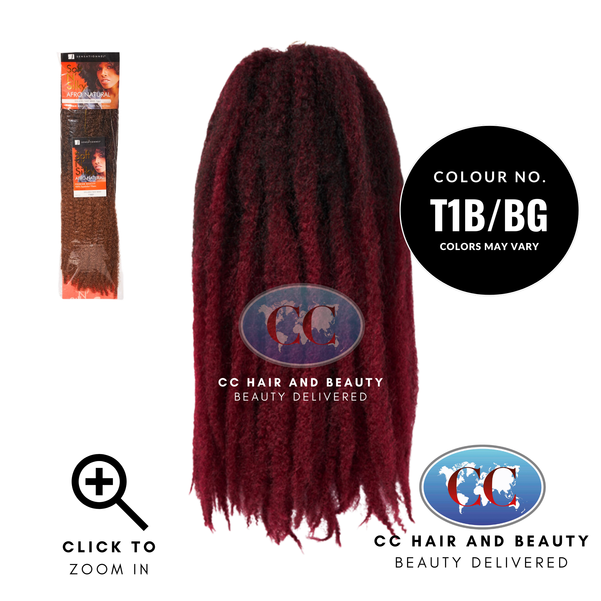 Soft N Silky Afro Natural Twist Braid-Colour T1B/BG