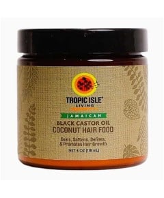 Tropic Isle Living Jamaican Black Castor Oil Coconut Hair Food 118ml