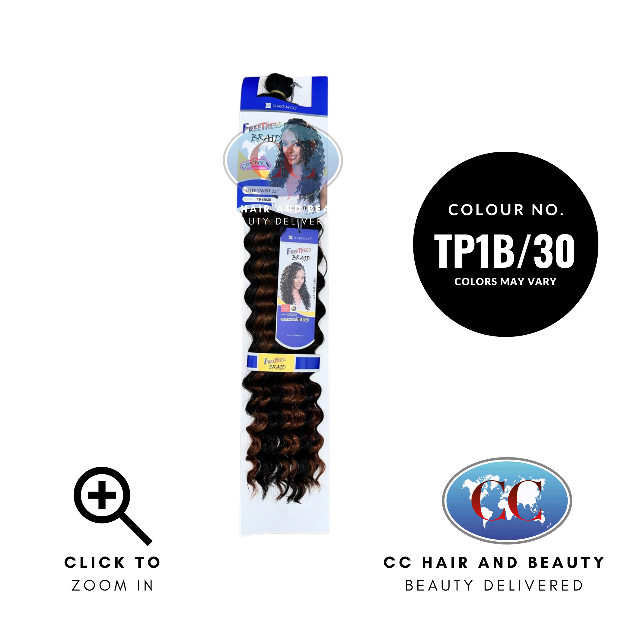 Freetress Synthetic Braid - Deep Twist 22"-colour TP1B/30