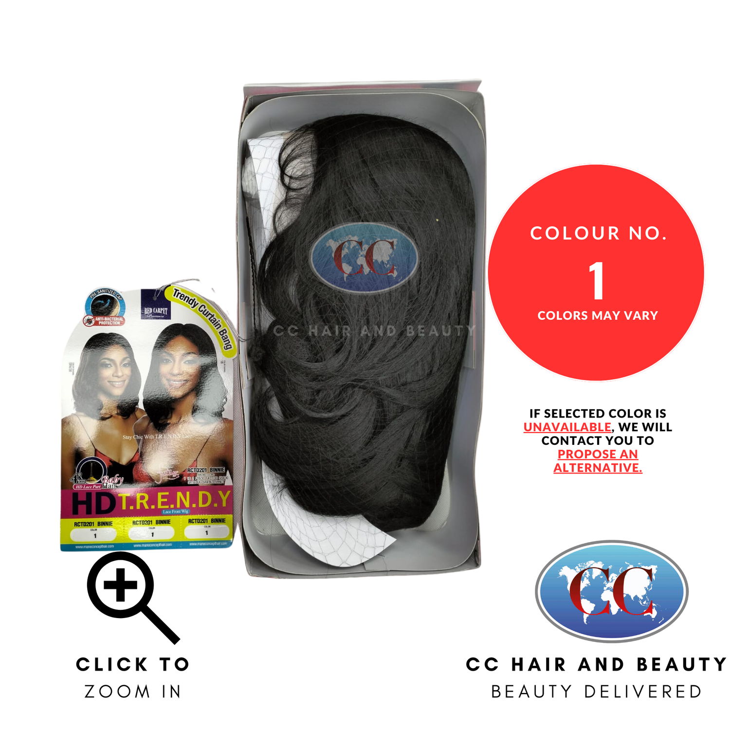 Trendy Curtain Bang Red Carpet-RCTD201 Binnie -Color 1