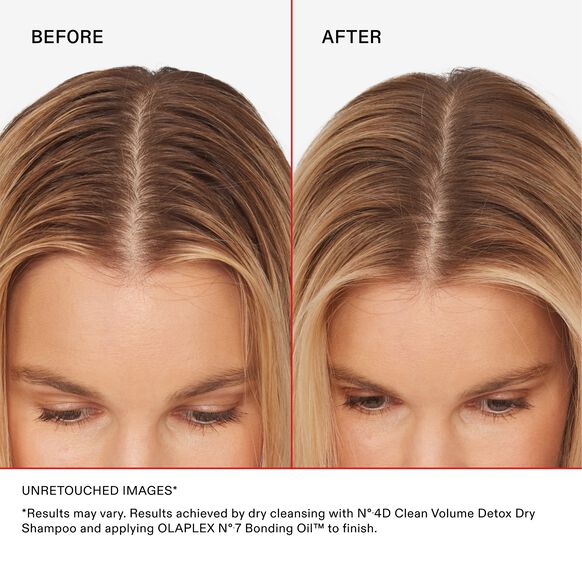 Olaplex No.4D Clean Volume Detox Dry Shampoo - usage step | CC Hair and Beauty Leeds