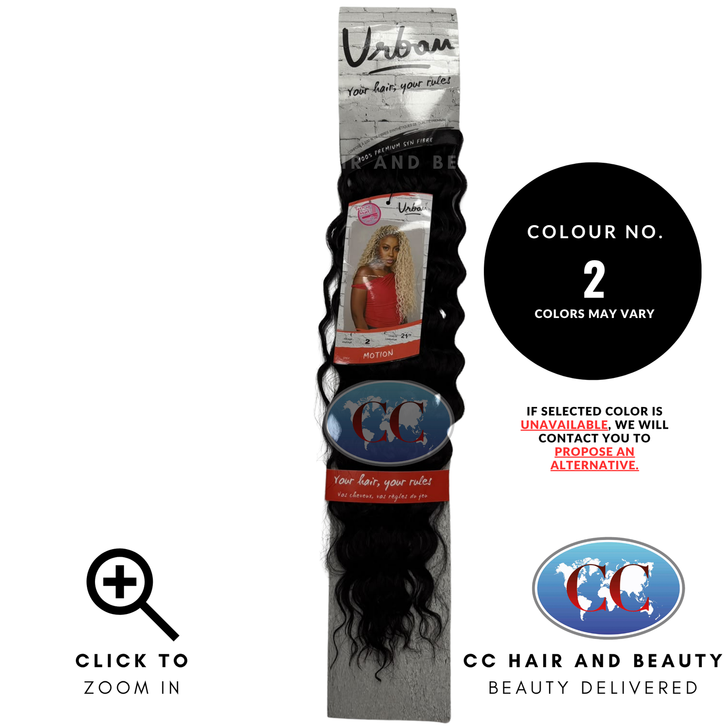 Urban Protective Hair Style Crochet Braids- Motion 21" - 2