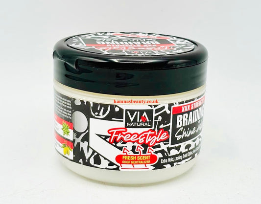 Via Natural Freestyle XXX Strength Braid Shine Jelo -  227g - Buy Online at CC Hair & Beauty UK