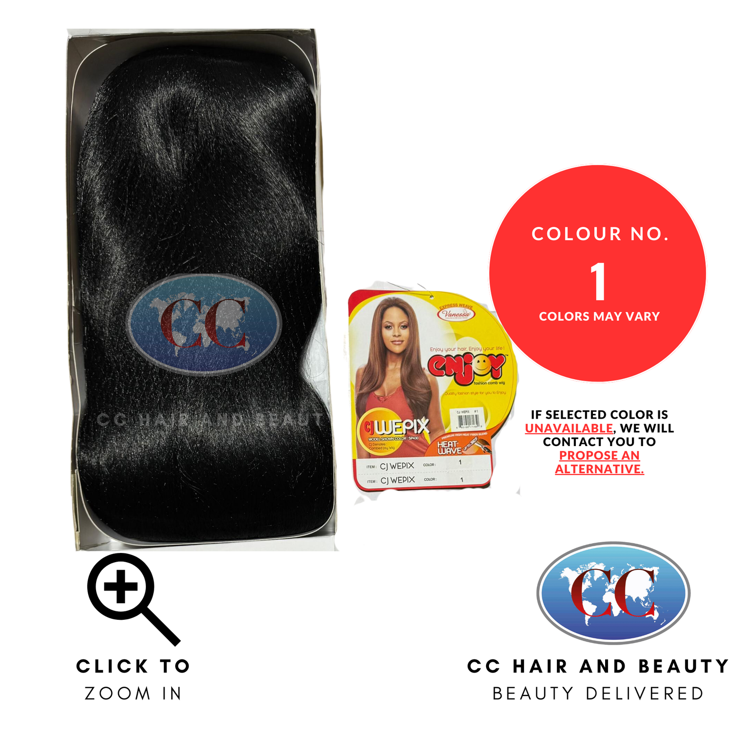 Vanessa Enjoy Fashion Comb Wig - Cj Wepix-Colour 1
