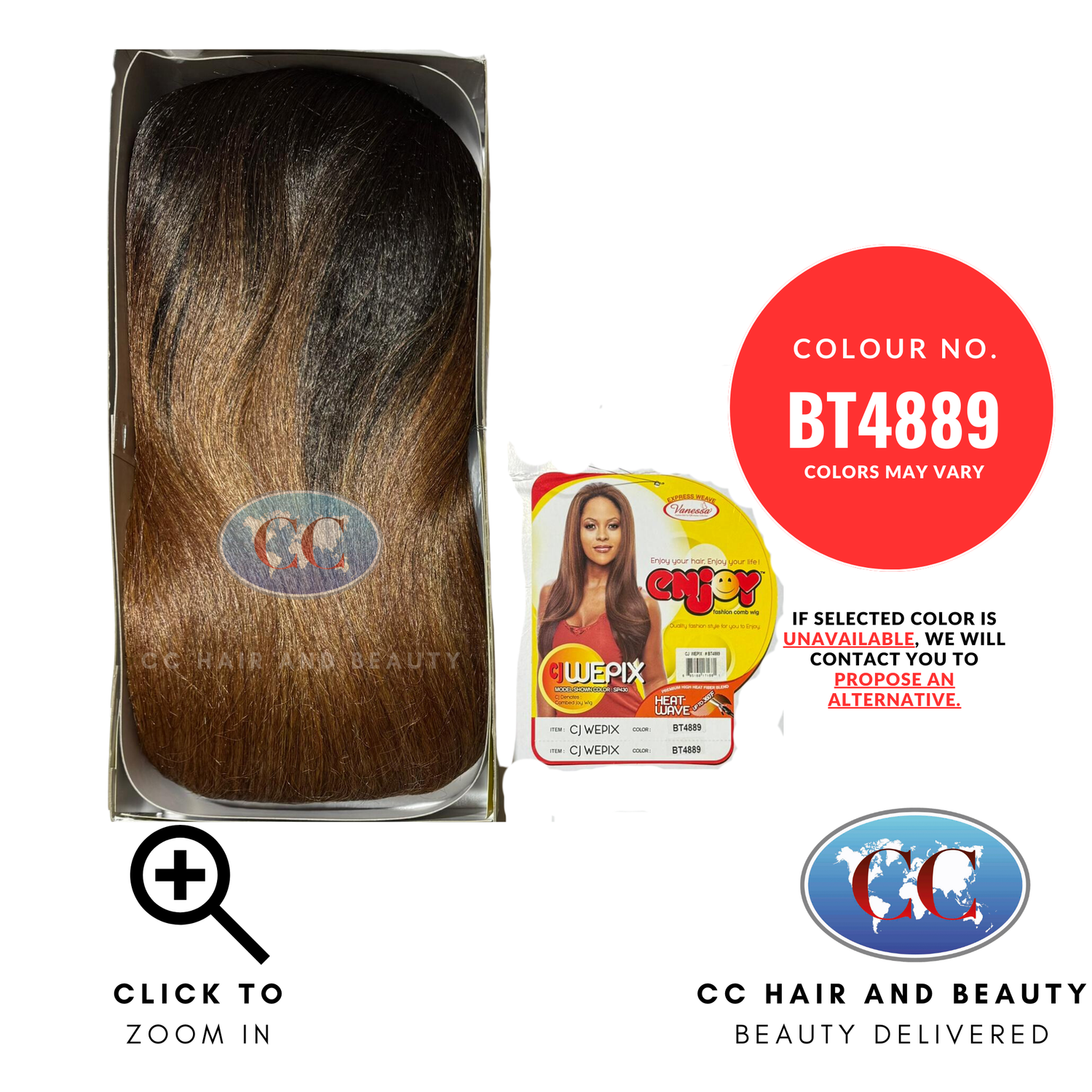 Vanessa Enjoy Fashion Comb Wig - Cj Wepix-Colour BT4889