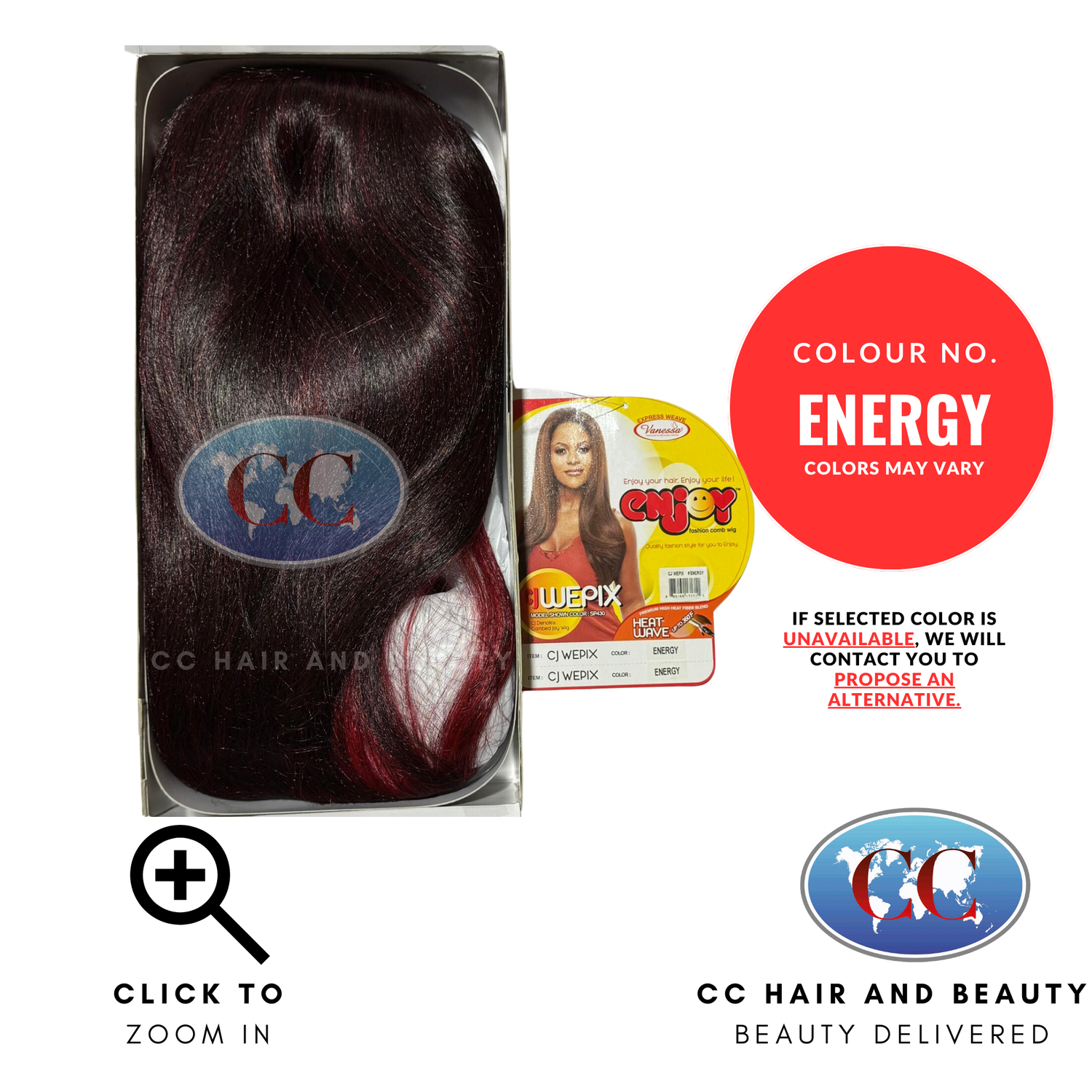 Vanessa Enjoy Fashion Comb Wig - Cj Wepix-Colour ENERGY