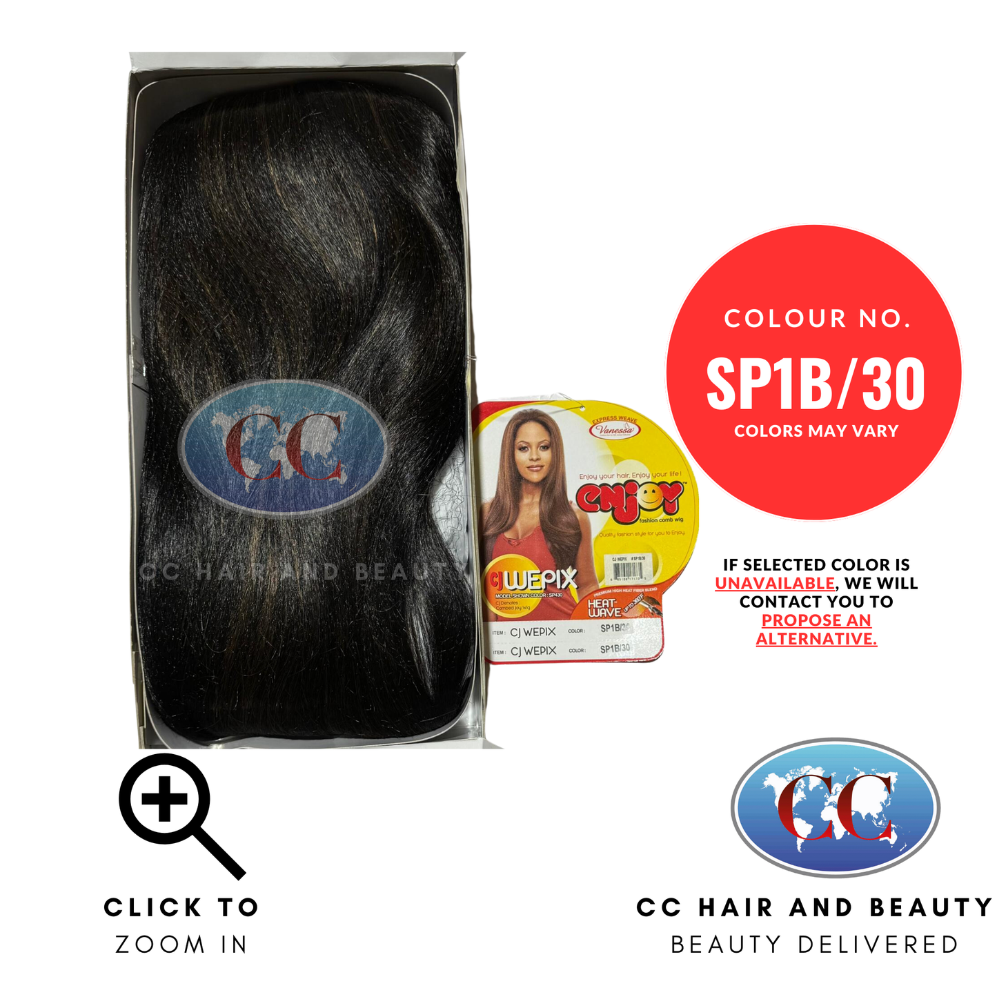 Vanessa Enjoy Fashion Comb Wig - Cj Wepix-Colour SP1B/30