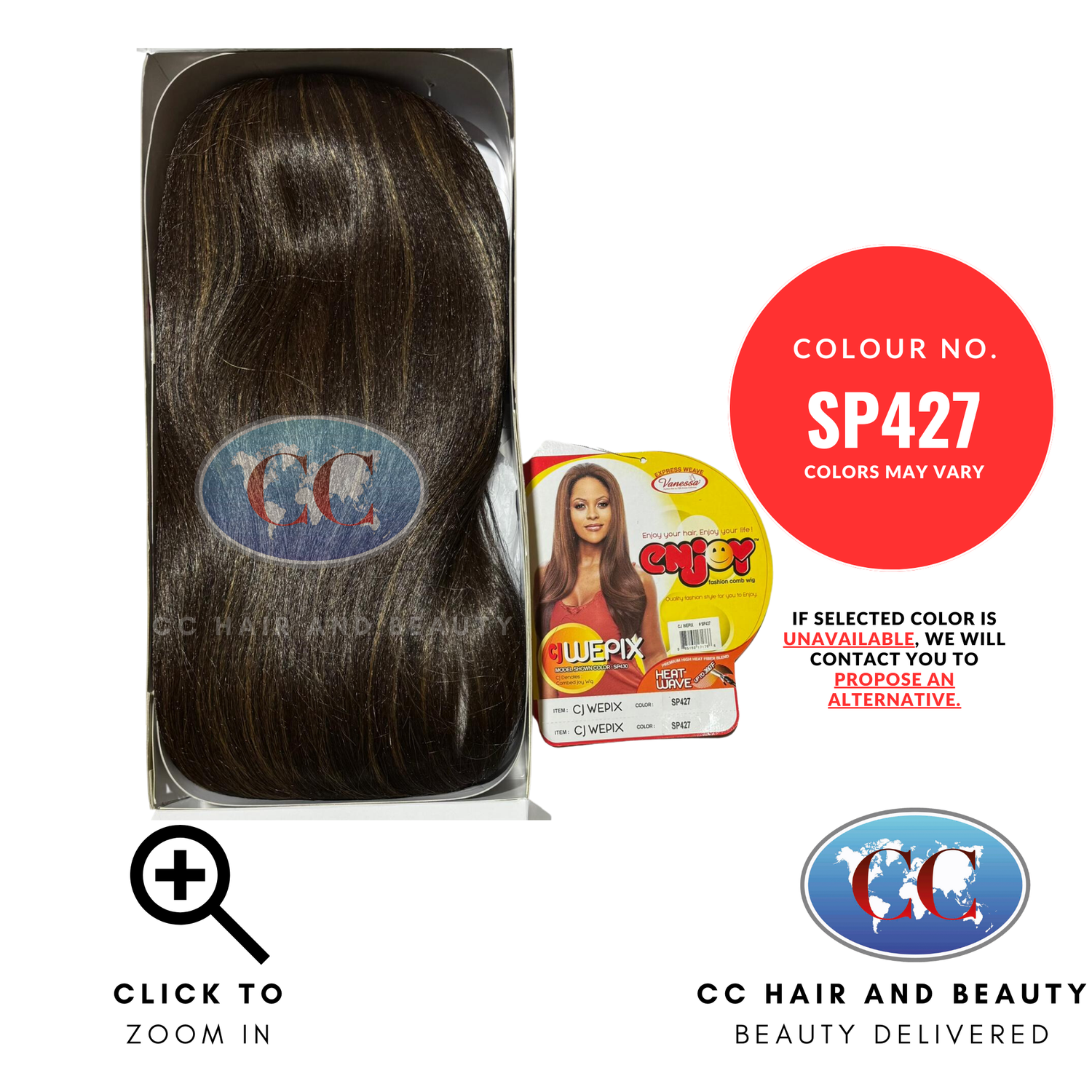 Vanessa Enjoy Fashion Comb Wig - Cj Wepix-Colour SP427
