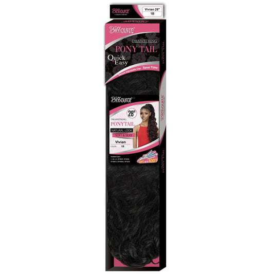 Blissource Drawstring Ponytail Vivian 28"
