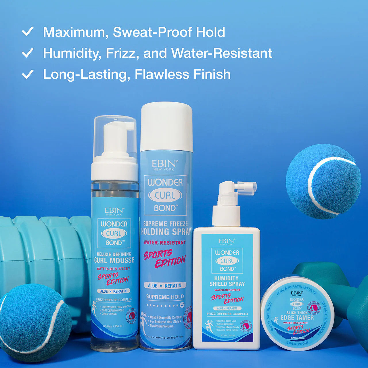 Ebin Wonder Curl Bond Holding Spray Sports Edition - benefits | CC Hair and Beauty Leeds