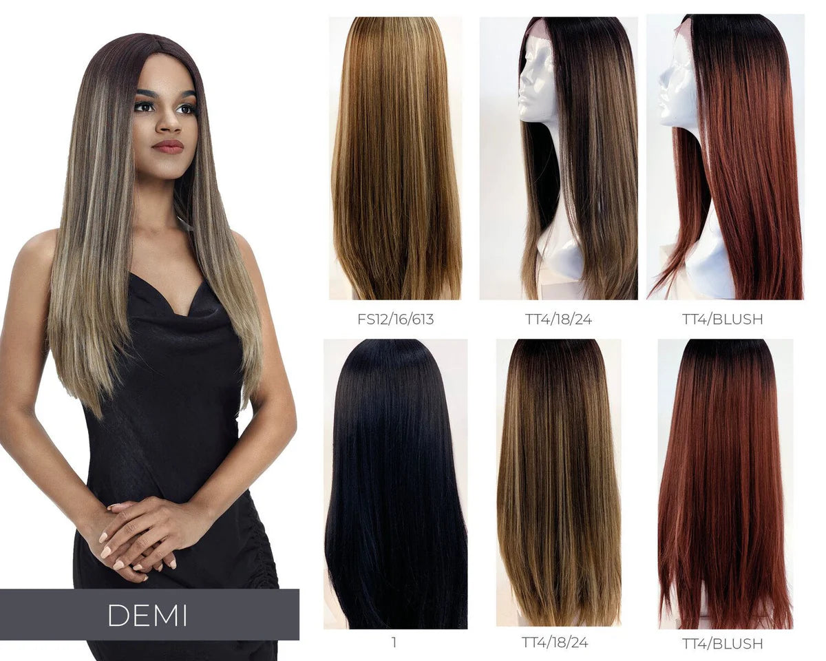 Sleek Spotlight Demi Blended Human Hair Lace Front Wig 25