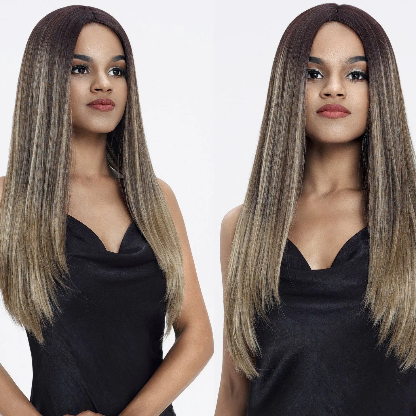 Sleek Spotlight Demi Blended Human Hair Lace Front Wig 25