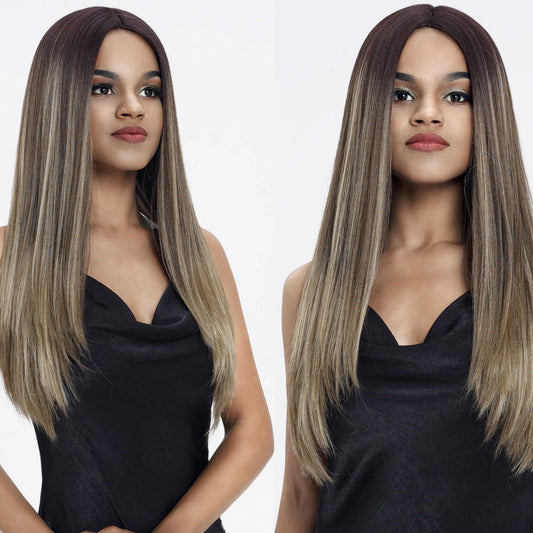 Sleek Spotlight Demi Blended Human Hair Lace Front Wig 25