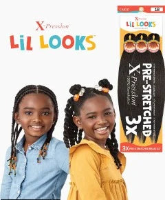 X Pression Outre Lil Looks Pre Stretched Braid 3x 32"