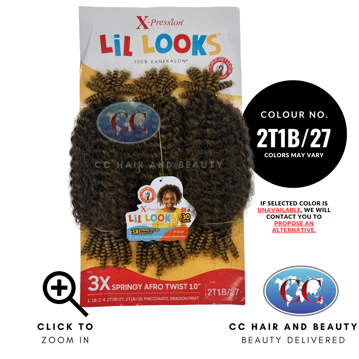 X Pression Lil Looks 3x Springy Afro Twist 10" - 2T1B/27