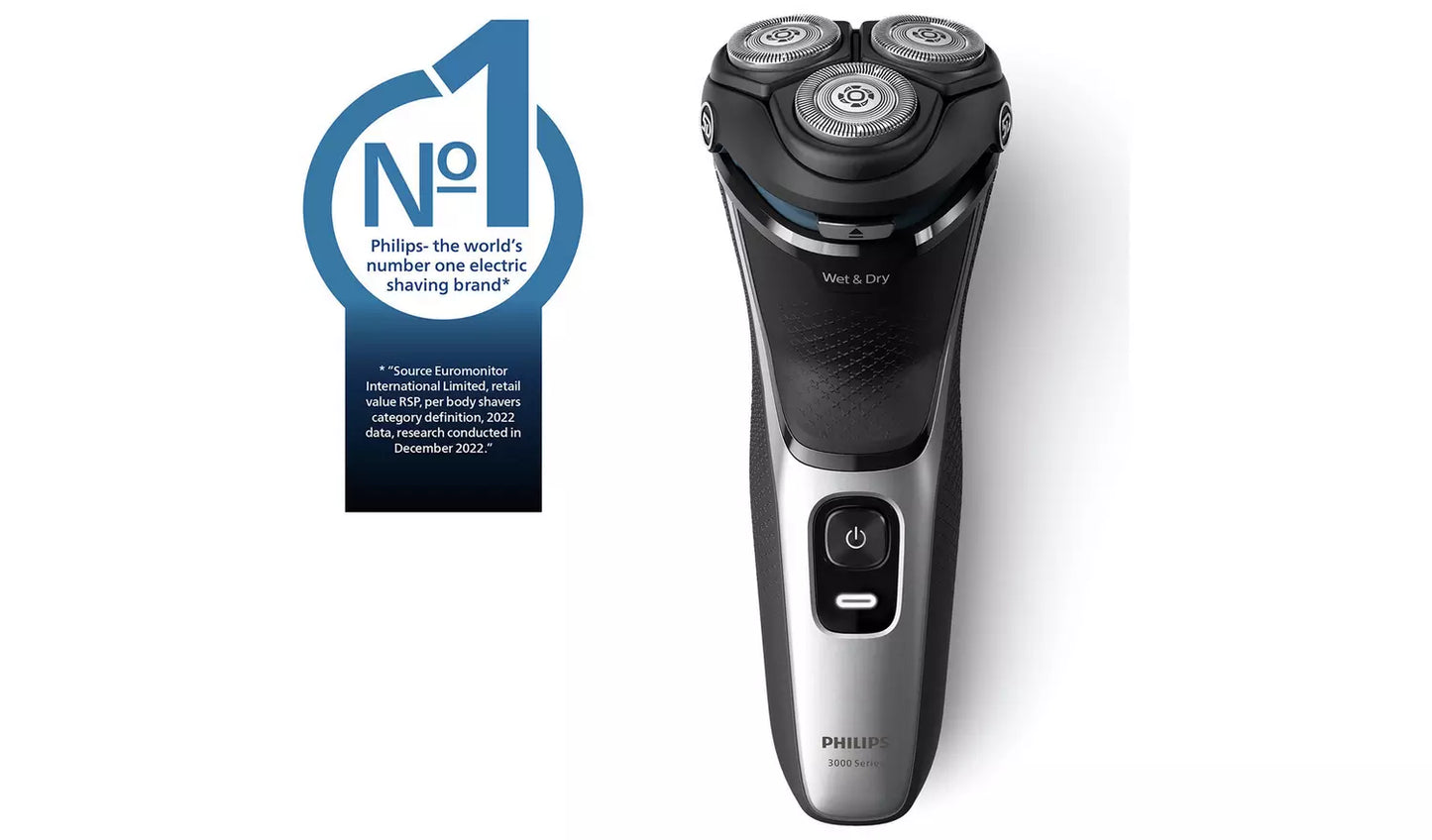 Philips 3000 Series Wet & Dry Electric Shaver S3143/00