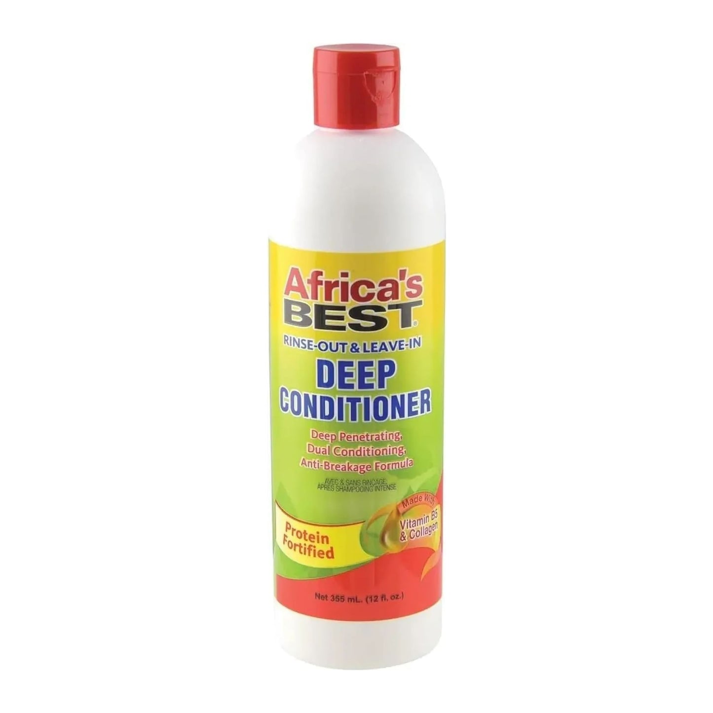 Africa's Best Rinse Out & Leave In Deep Conditioner 12oz / 355ml tub for dry hair