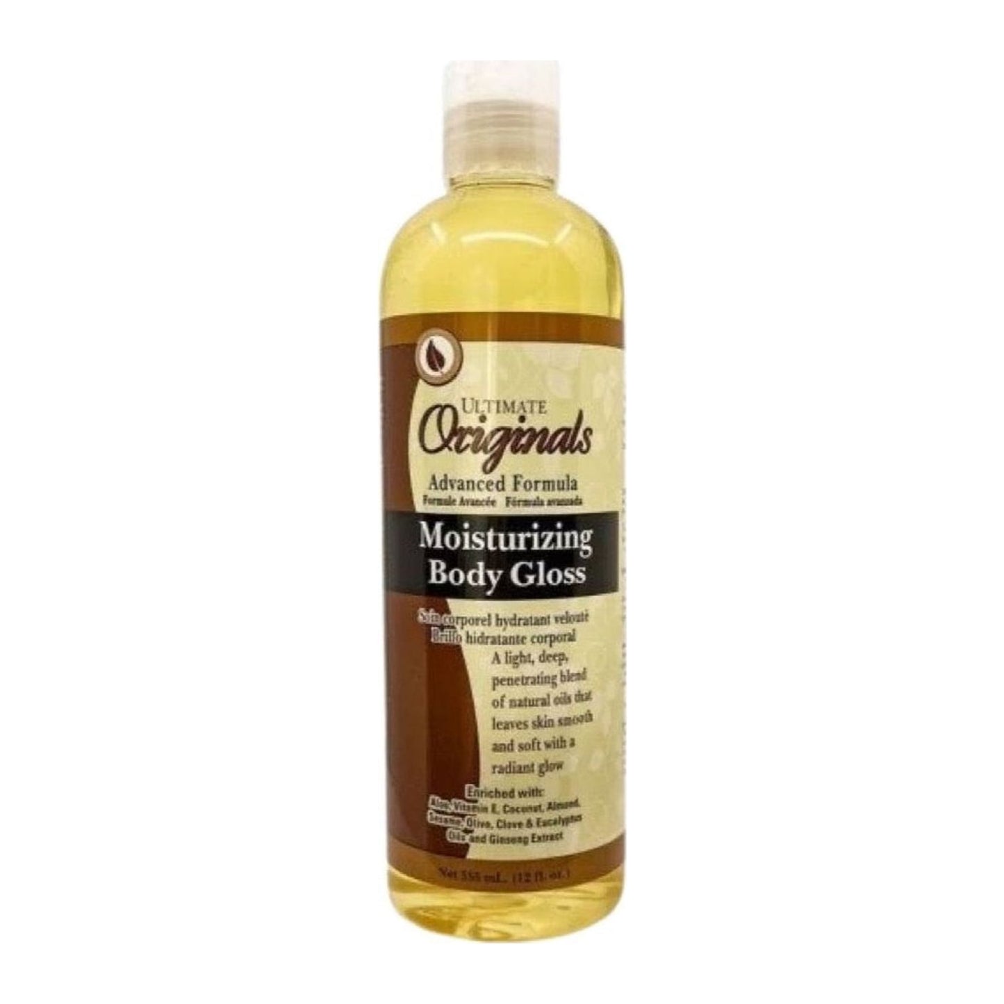 Africa's Best Ultimate Originals Moisturising Body Gloss coconut 355ml bottle