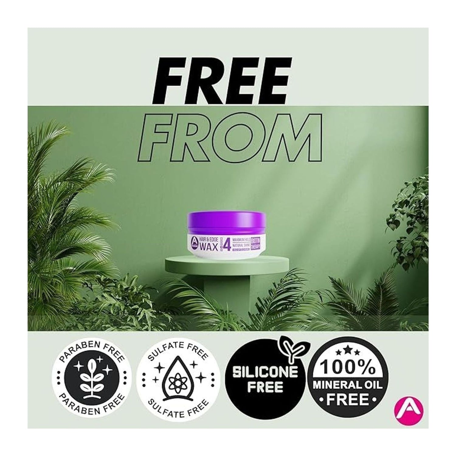 Allored Professional Biotin Therapy Edge Styling Wax Mix Melon strong hold gummy wax 150ml jar
