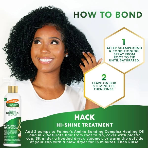 Palmer’s Coconut Oil Formula Amino Bonding Complex Bonding Hair Gloss 4OZ