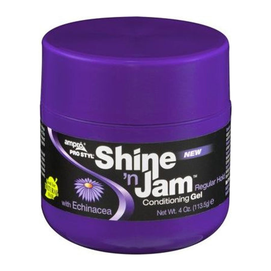 Ampro Shine 'N Jam Conditioning Gel Regular Hold 4oz 113.5g tub