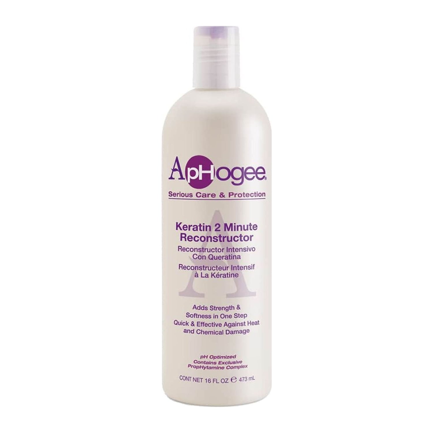 ApHogee Intensive Two Minute Keratin Reconstructor 16oz bottle, protein hair treatment