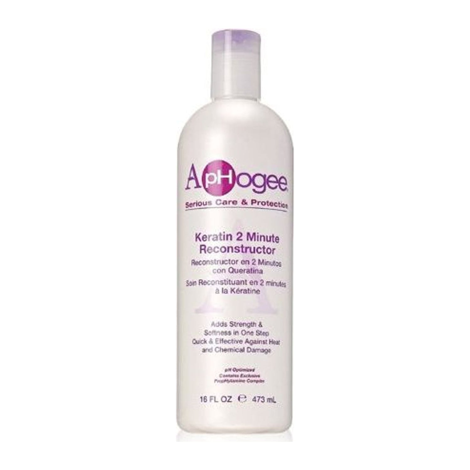 ApHogee Intensive Two Minute Keratin Reconstructor 16oz bottle, protein hair treatment